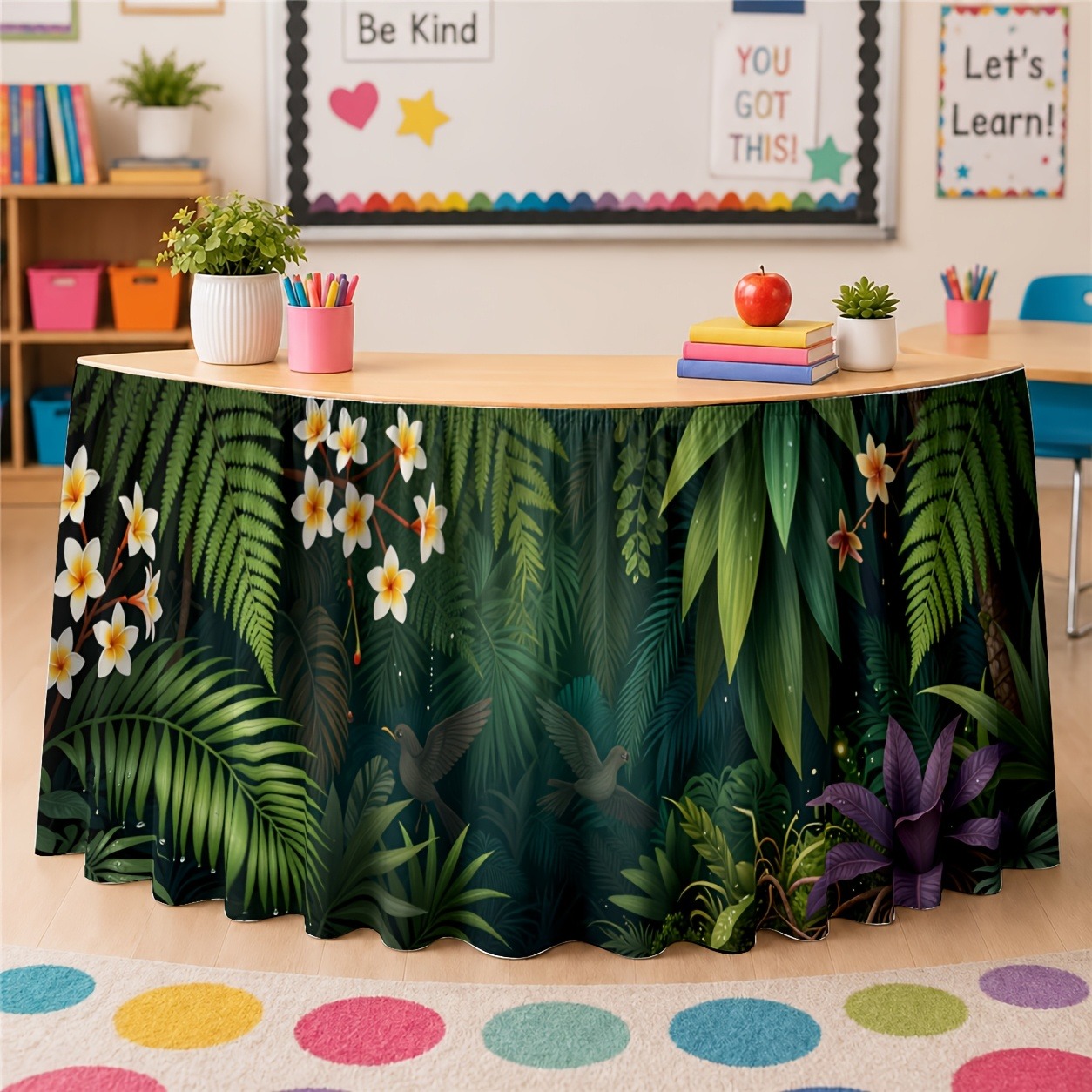 Home Office Work Table - Décorations végétales exotiques vertes pour bureaux,
