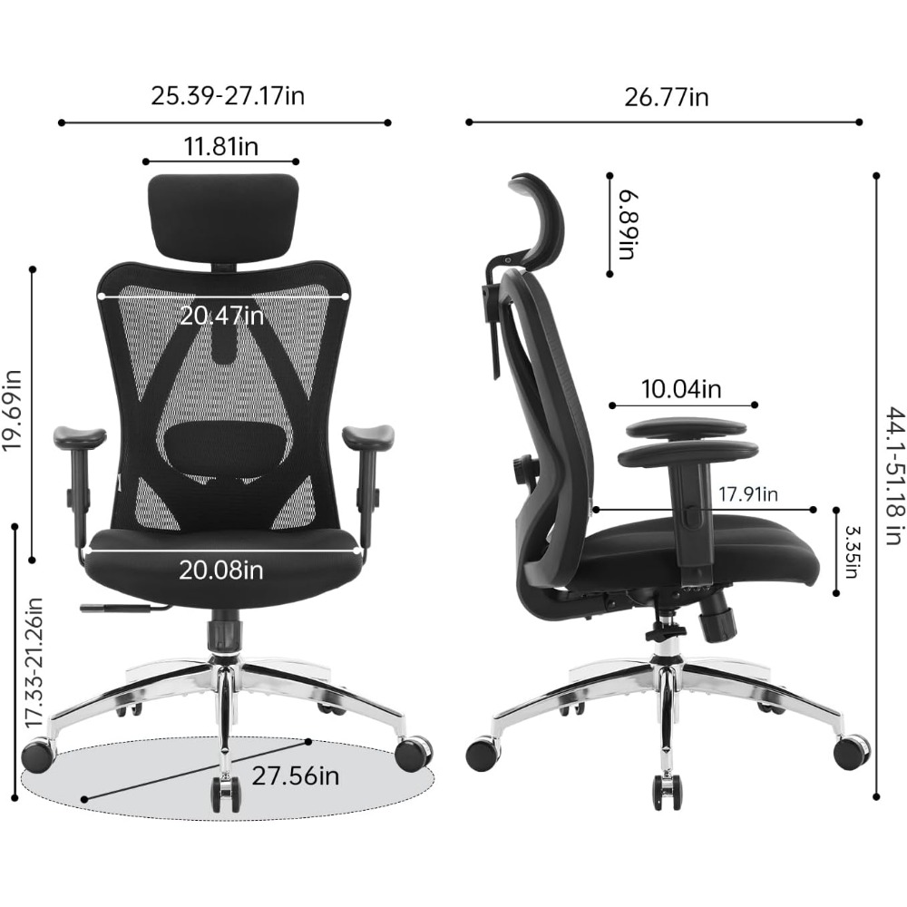 Chaise de bureau ergonomique e - Ergonomic Office Chair avis et prix