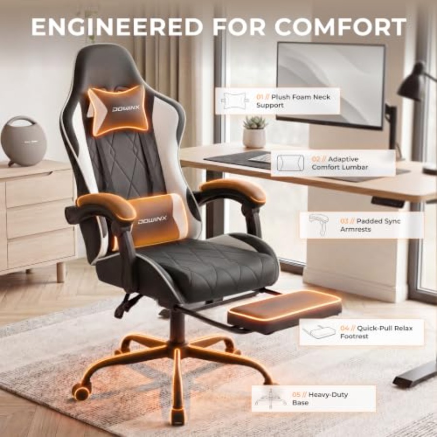 Fauteuil de jeu avec repose-pi - Ergonomic Office Chair avis et prix