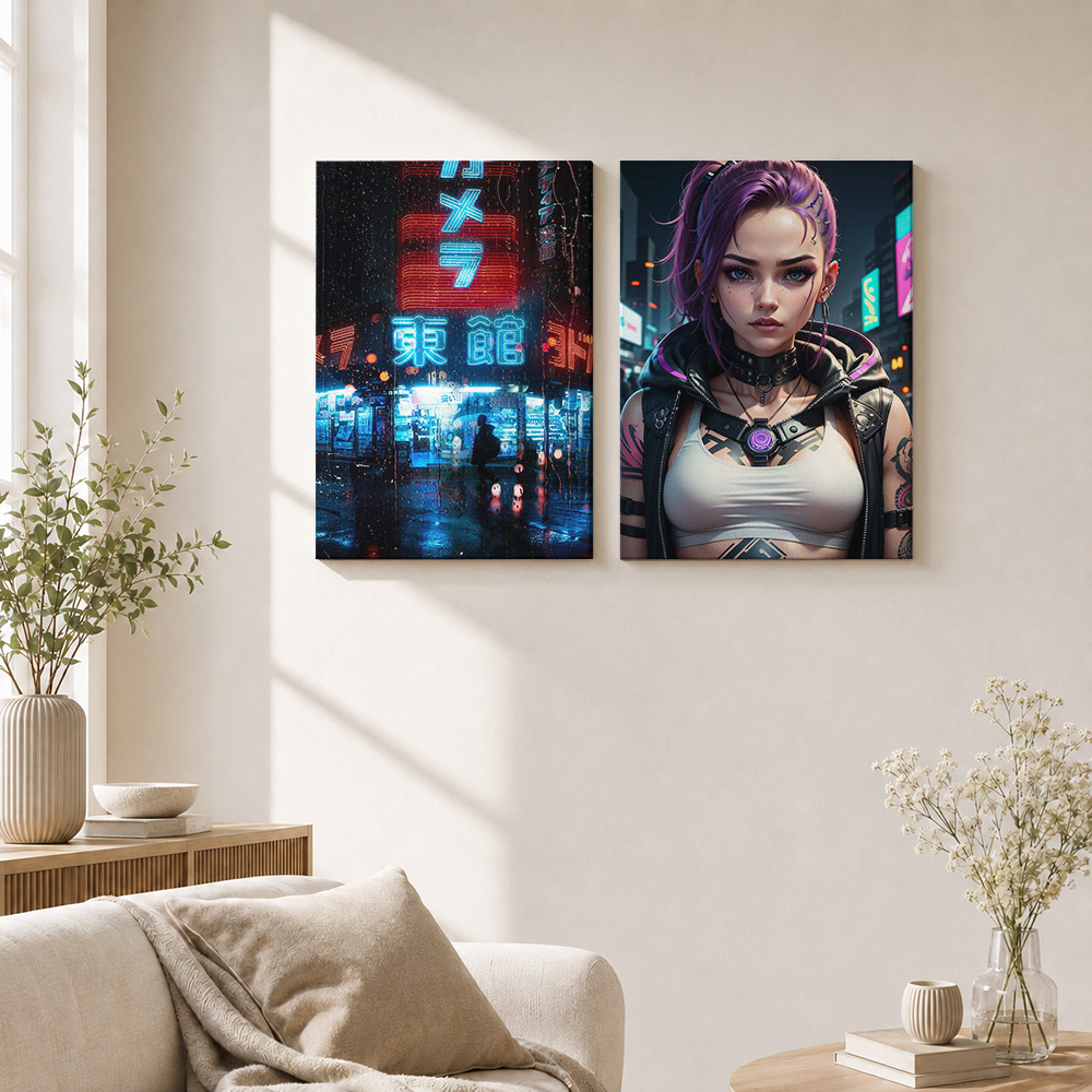 Affiche imprimée sur toile Cyb - Home Office Or avis et prix